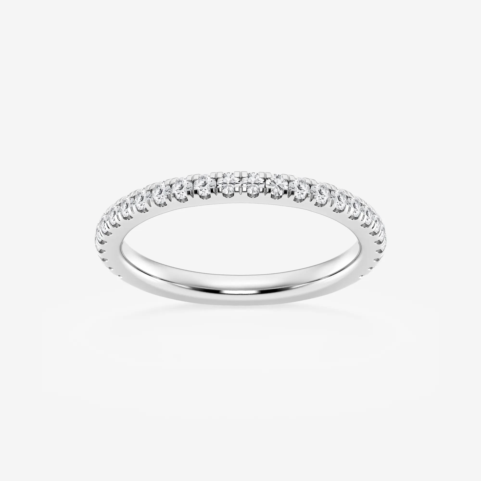 Luminelle Round Lab-Grown Diamond Micro Pavé Wedding Band