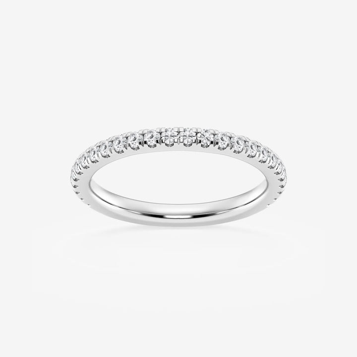 Luminelle Round Lab-Grown Diamond Micro Pavé Wedding Band