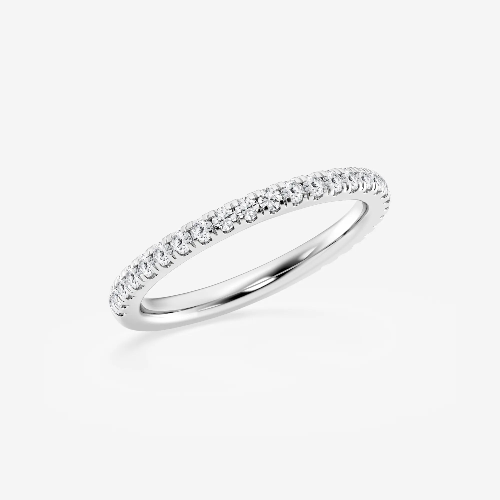 Luminelle Round Lab-Grown Diamond Micro Pavé Wedding Band