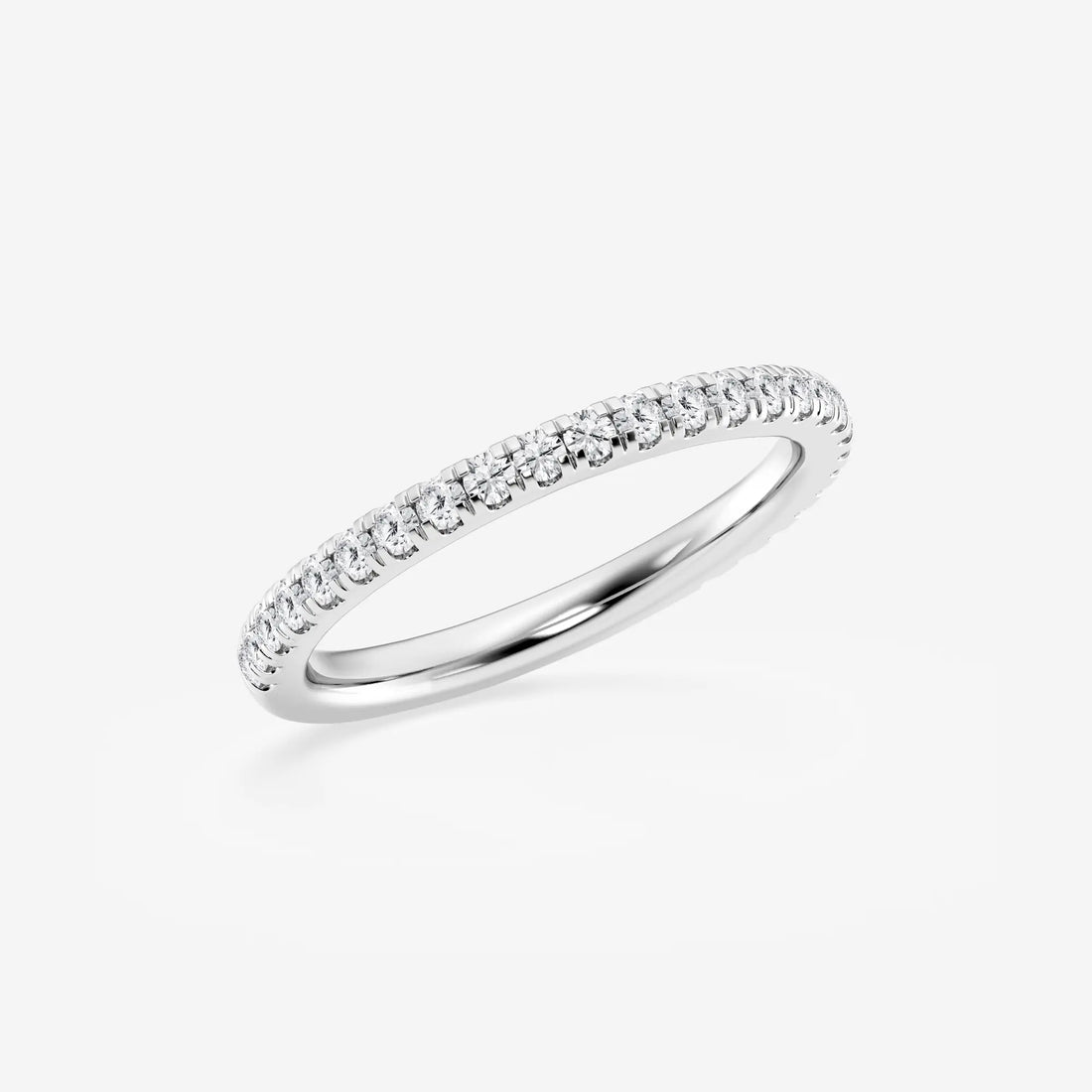 Luminelle Round Lab-Grown Diamond Micro Pavé Wedding Band