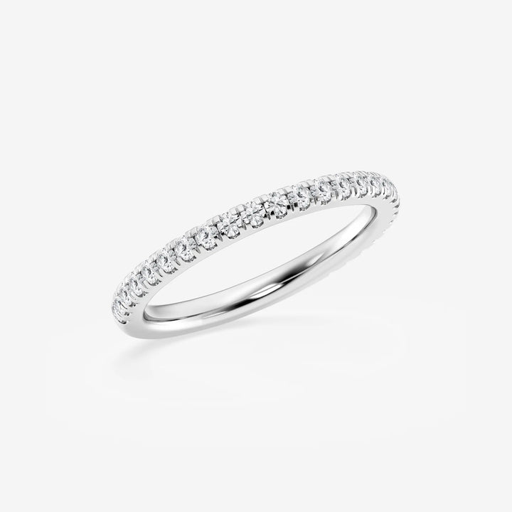 Luminelle Round Lab-Grown Diamond Micro Pavé Wedding Band