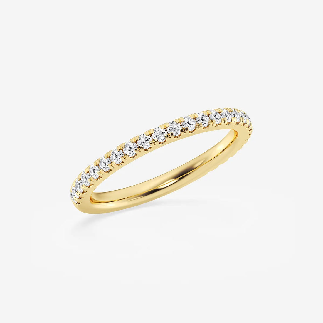 Luminelle Round Lab-Grown Diamond Micro Pavé Wedding Band