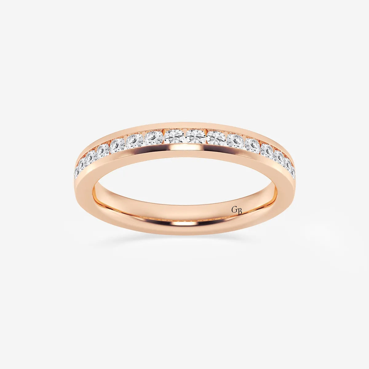 Channelle Grace Round Lab-Grown Diamond Channel Set Wedding Band