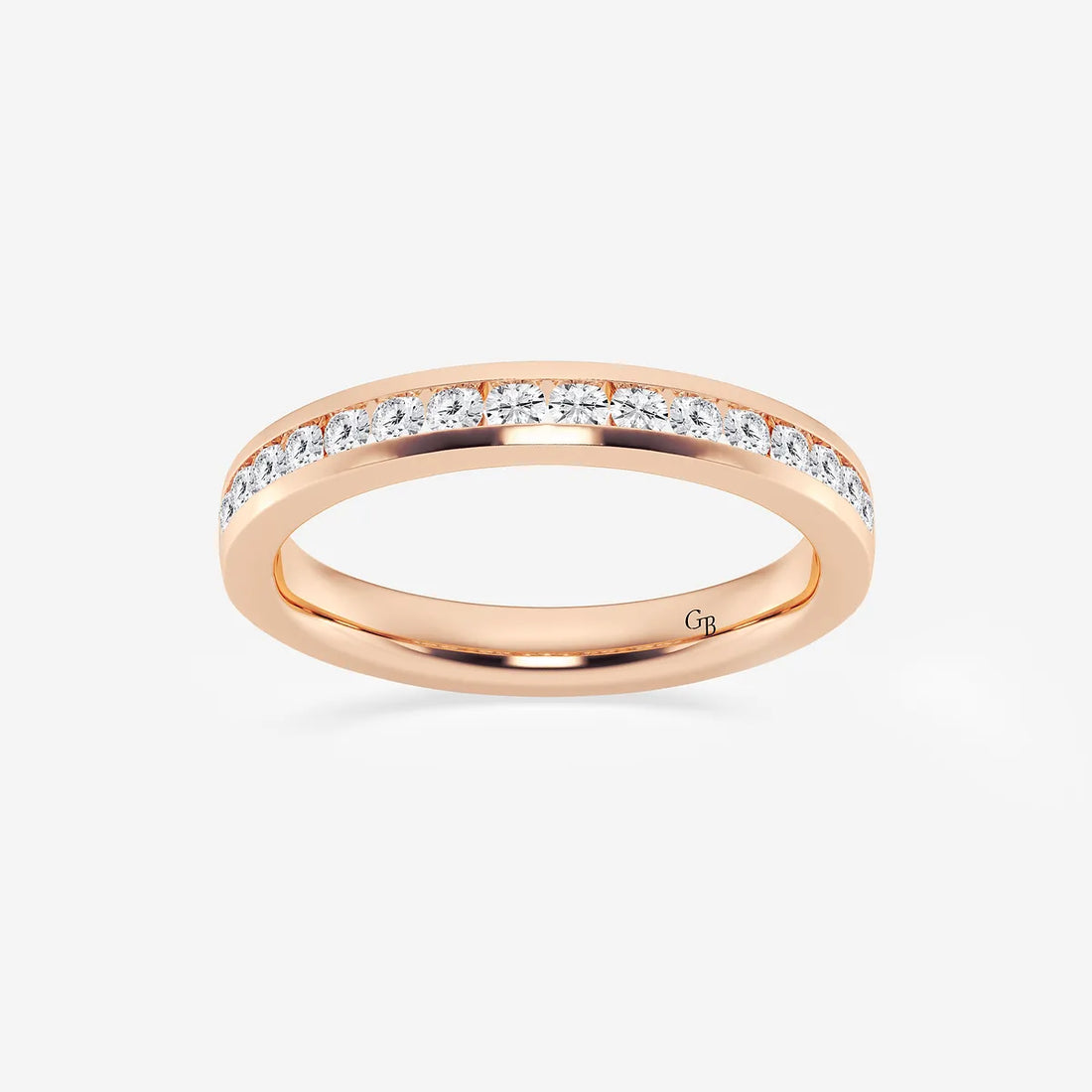 Channelle Grace Round Lab-Grown Diamond Channel Set Wedding Band