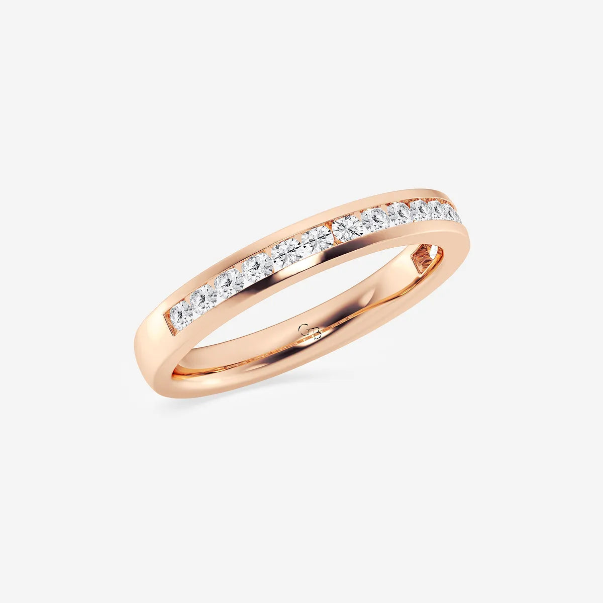 Channelle Grace Round Lab-Grown Diamond Channel Set Wedding Band