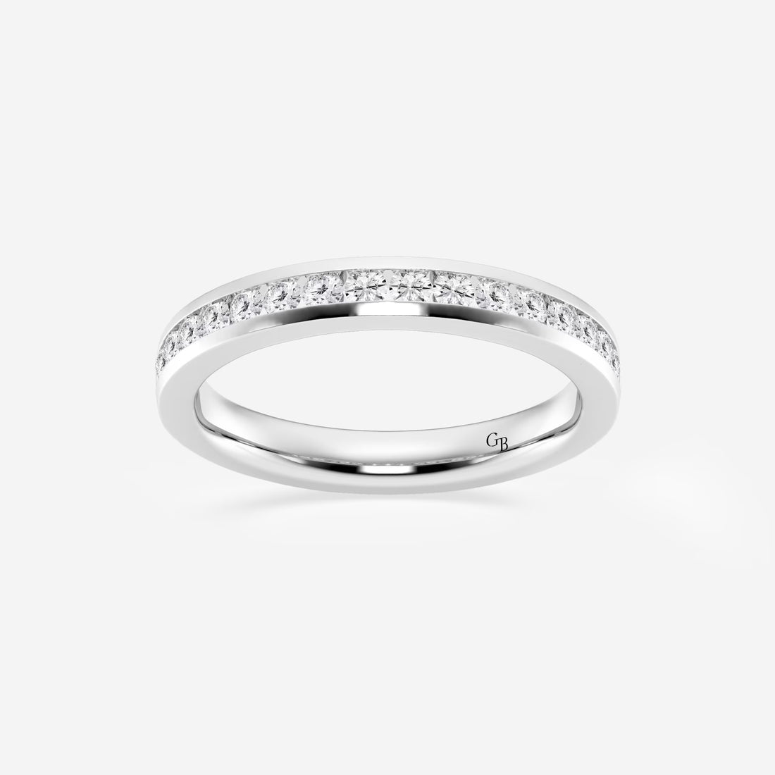 Channelle Grace Round Lab-Grown Diamond Channel Set Wedding Band