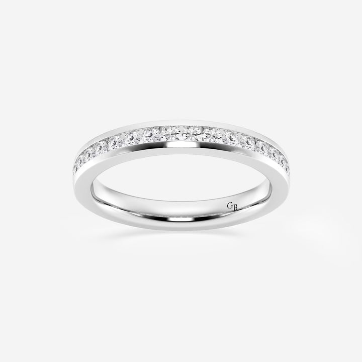 Channelle Grace Round Lab-Grown Diamond Channel Set Wedding Band