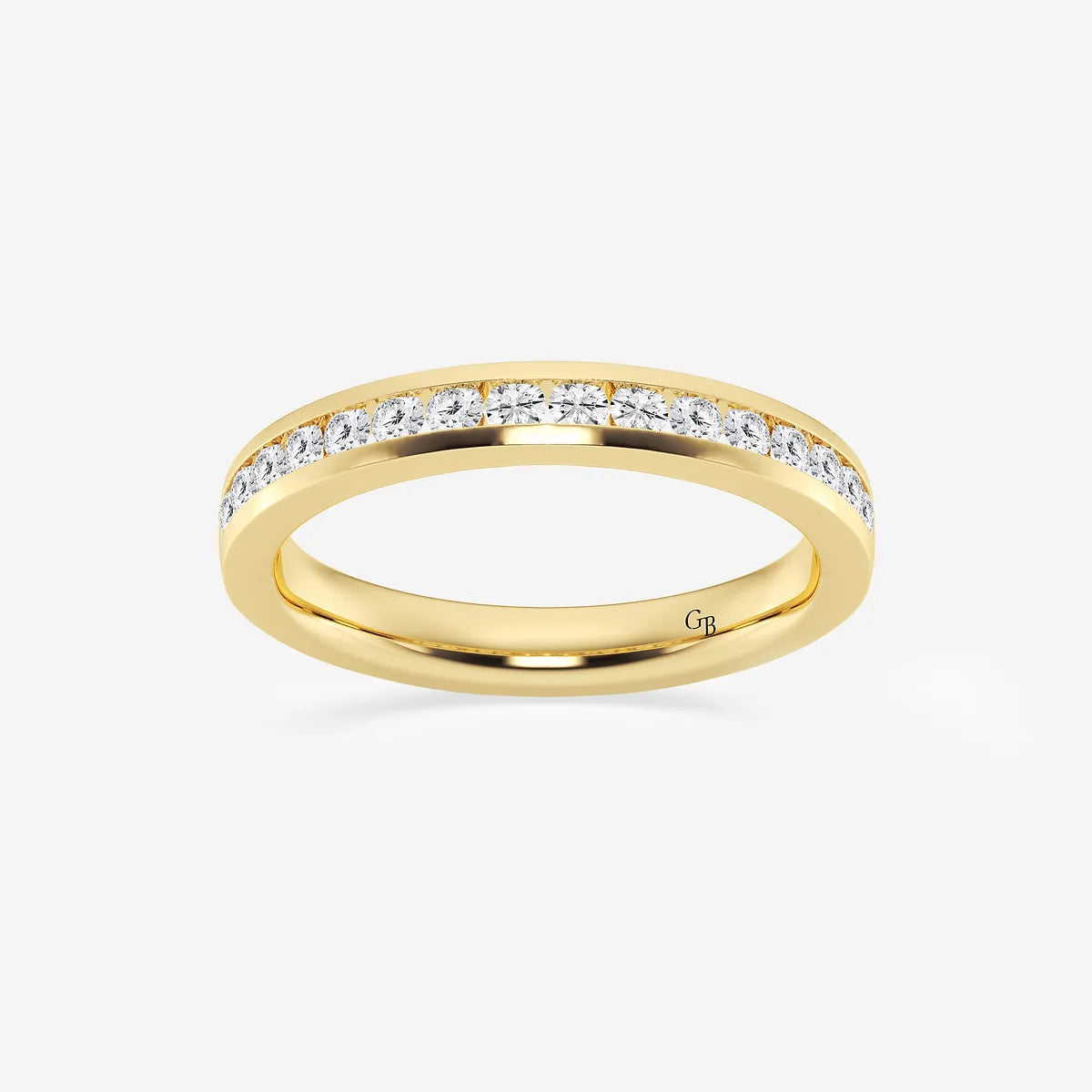 Channelle Grace Round Lab-Grown Diamond Channel Set Wedding Band