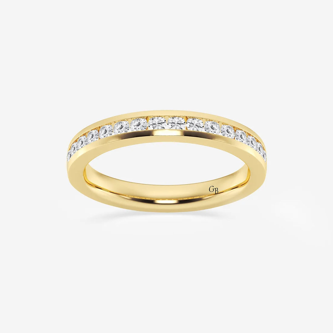 Channelle Grace Round Lab-Grown Diamond Channel Set Wedding Band