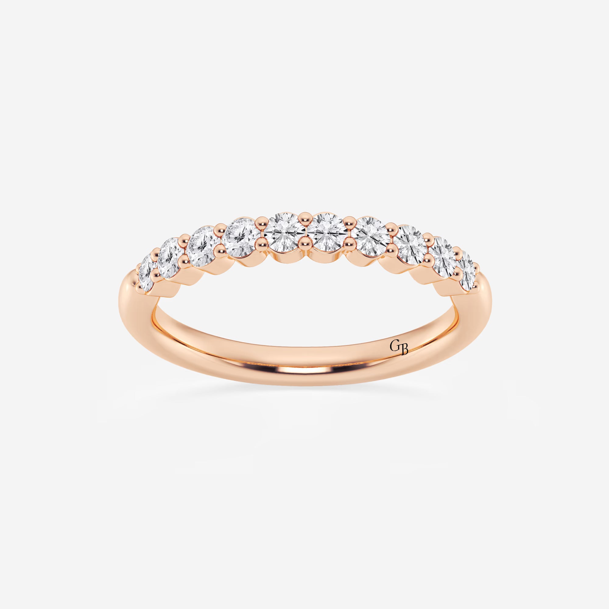 Eterna Classic Round Lab-Grown Diamond Prong Set Wedding Band
