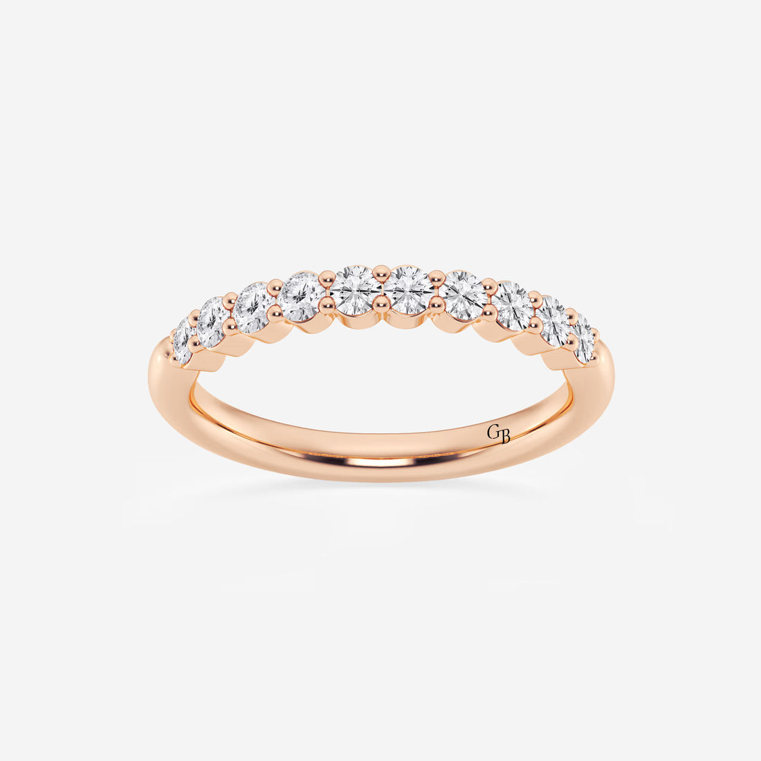 Eterna Classic Round Lab-Grown Diamond Prong Set Wedding Band