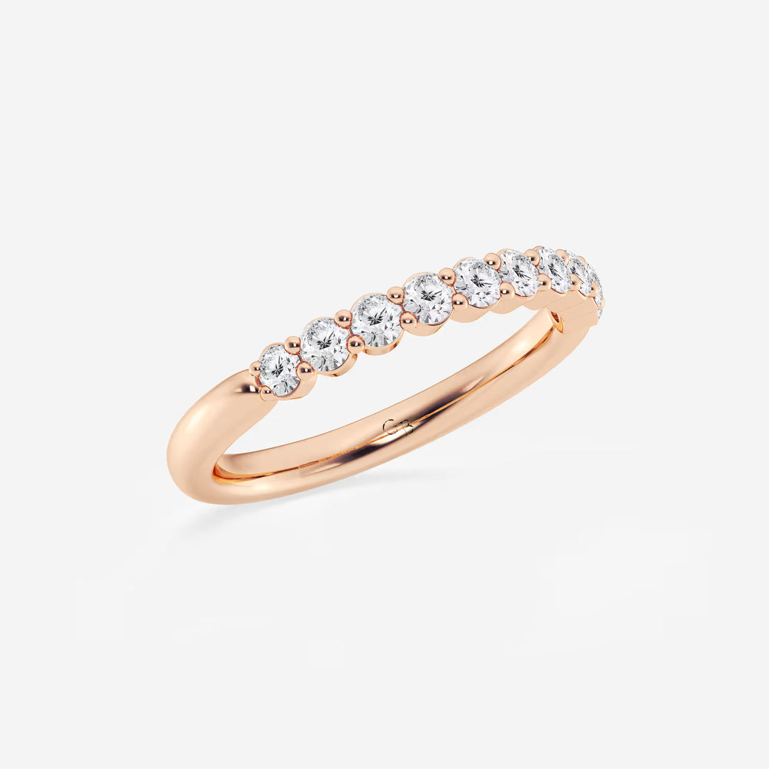 Eterna Classic Round Lab-Grown Diamond Prong Set Wedding Band
