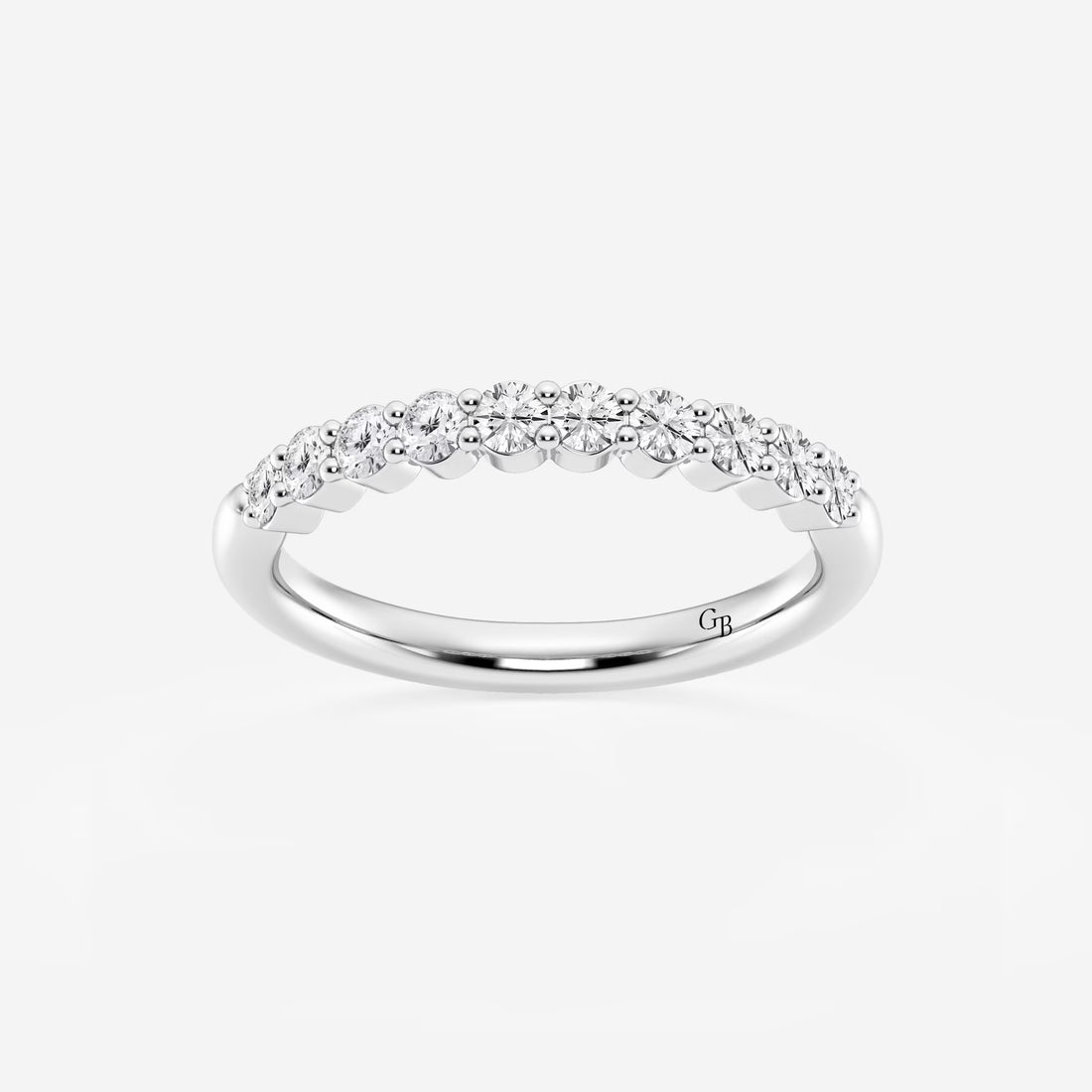 Eterna Classic Round Lab-Grown Diamond Prong Set Wedding Band