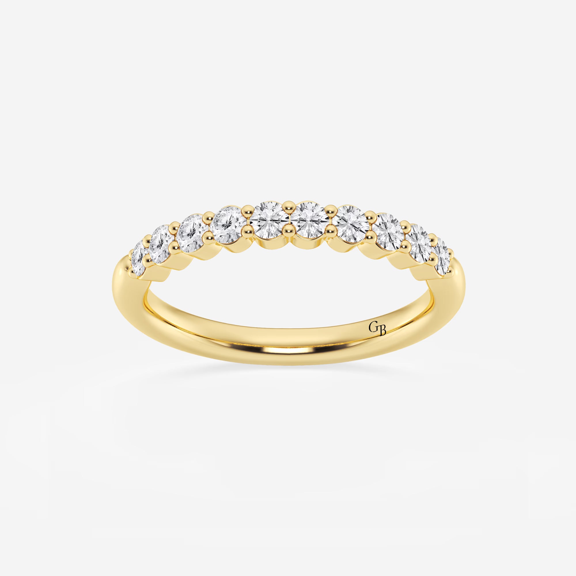 Eterna Classic Round Lab-Grown Diamond Prong Set Wedding Band