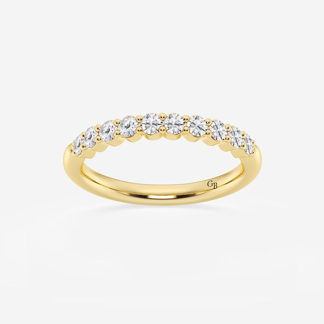 Eterna Classic Round Lab-Grown Diamond Prong Set Wedding Band