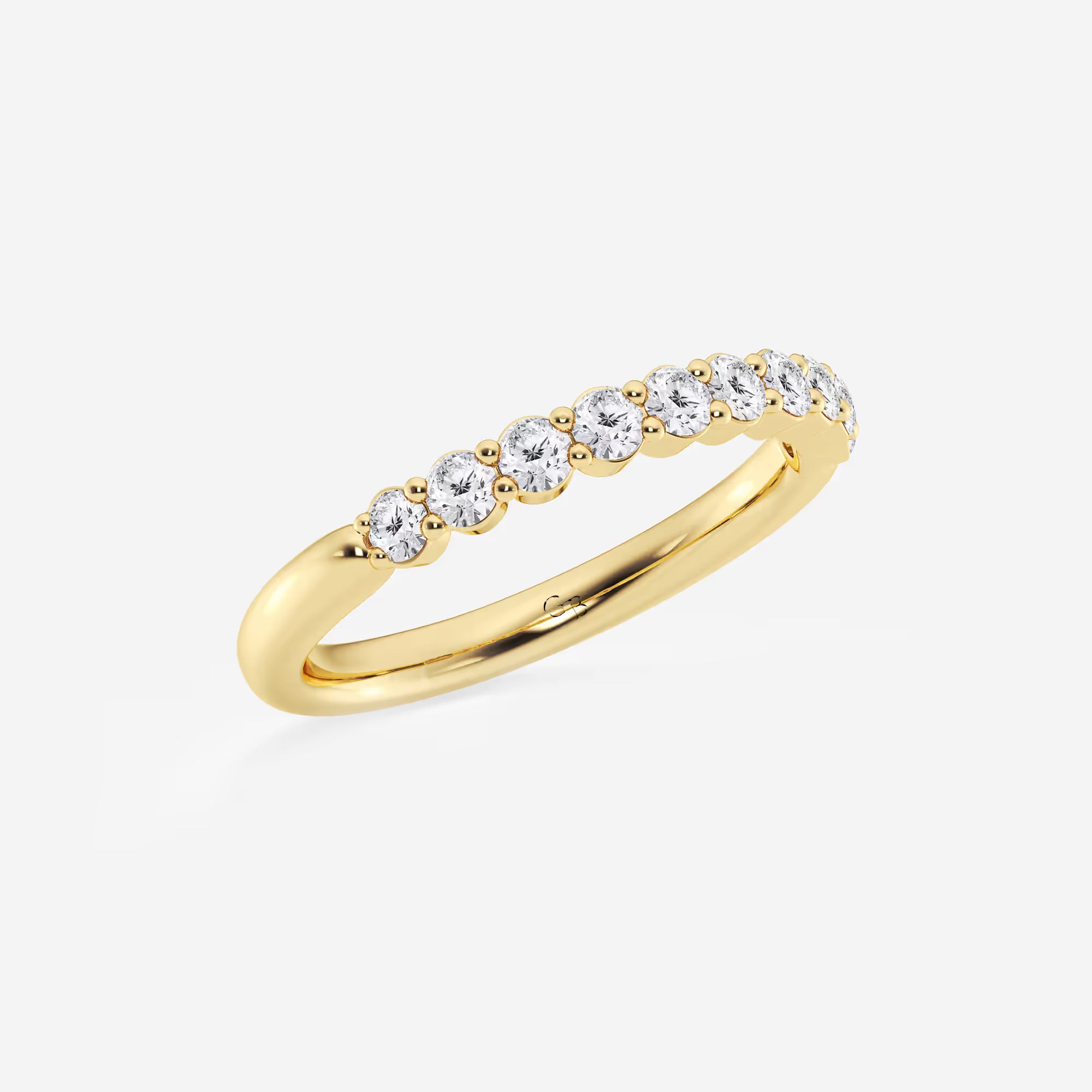 Eterna Classic Round Lab-Grown Diamond Prong Set Wedding Band