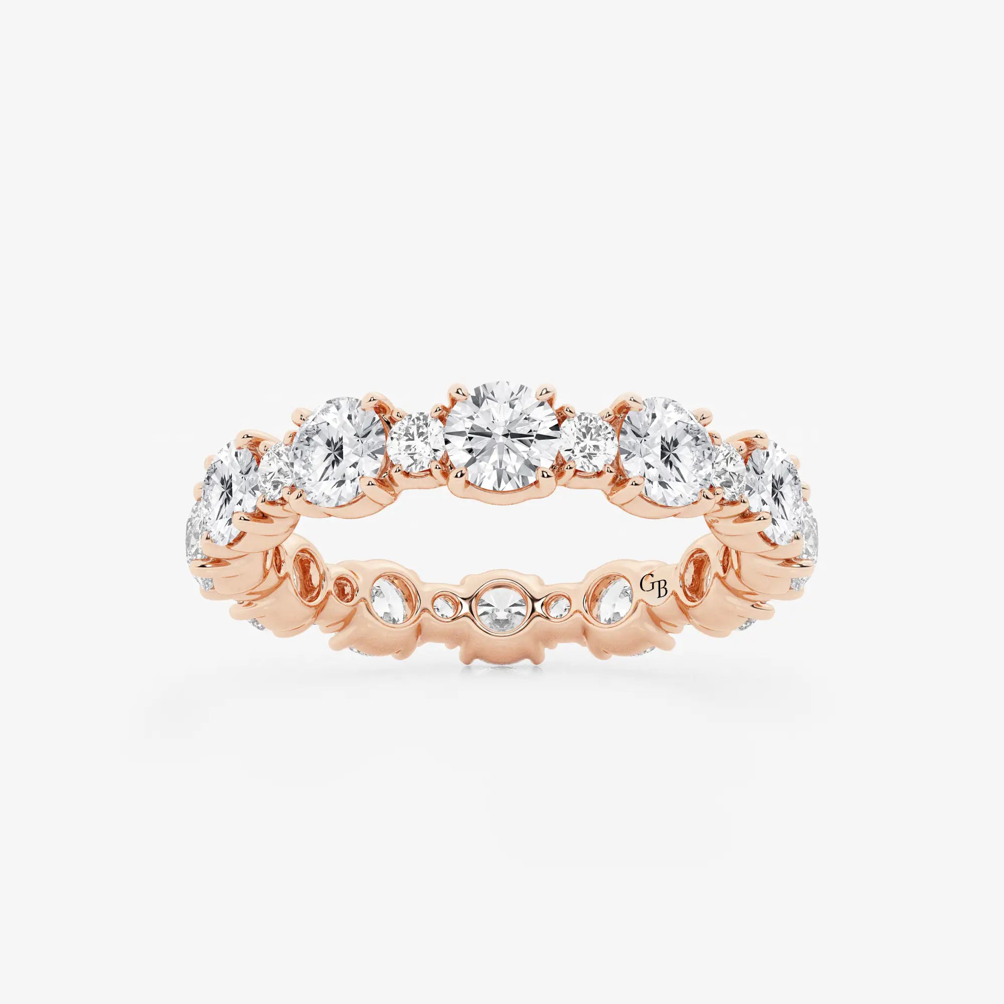 Lumivéra Round Lab-Grown Diamond Mixed Size Eternity Band