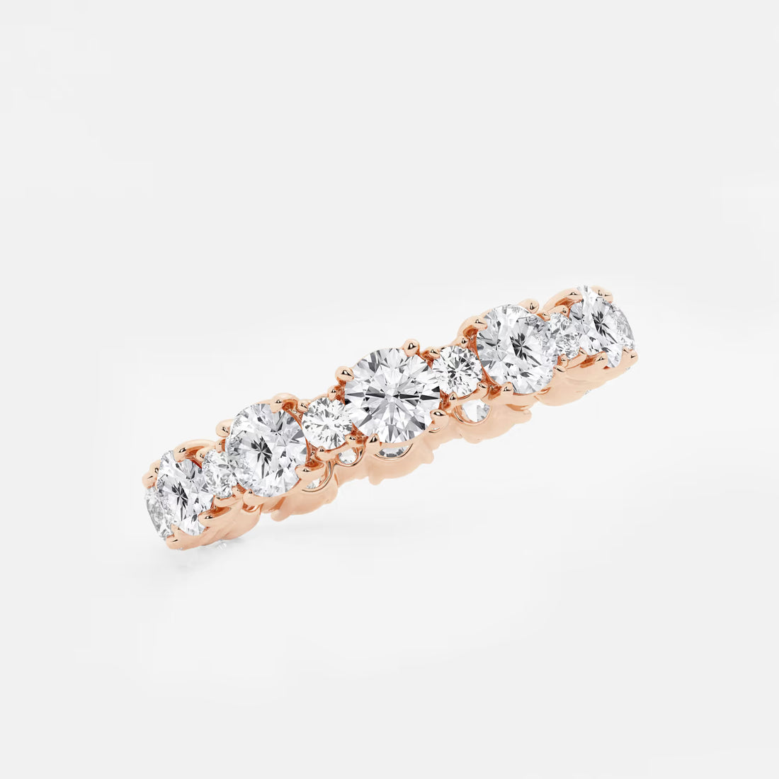 Lumivéra Round Lab-Grown Diamond Mixed Size Eternity Band