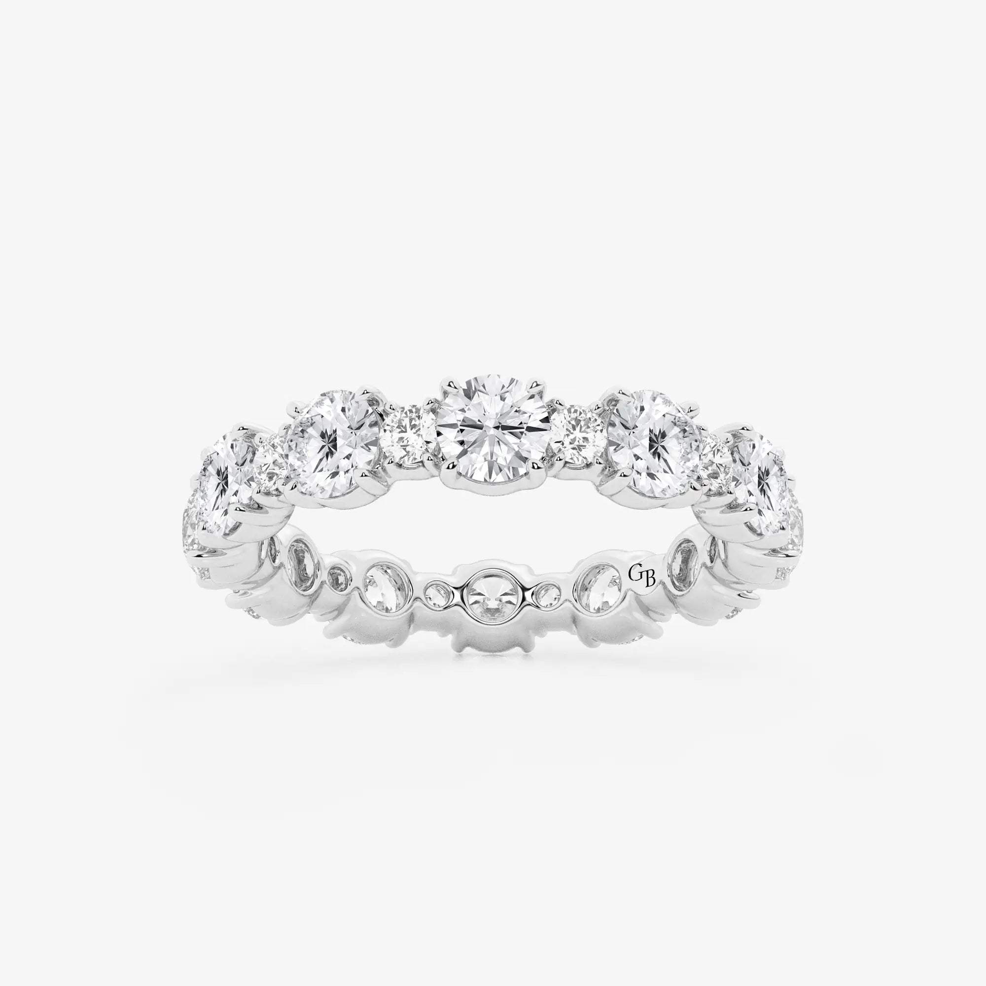Lumivéra Round Lab-Grown Diamond Mixed Size Eternity Band