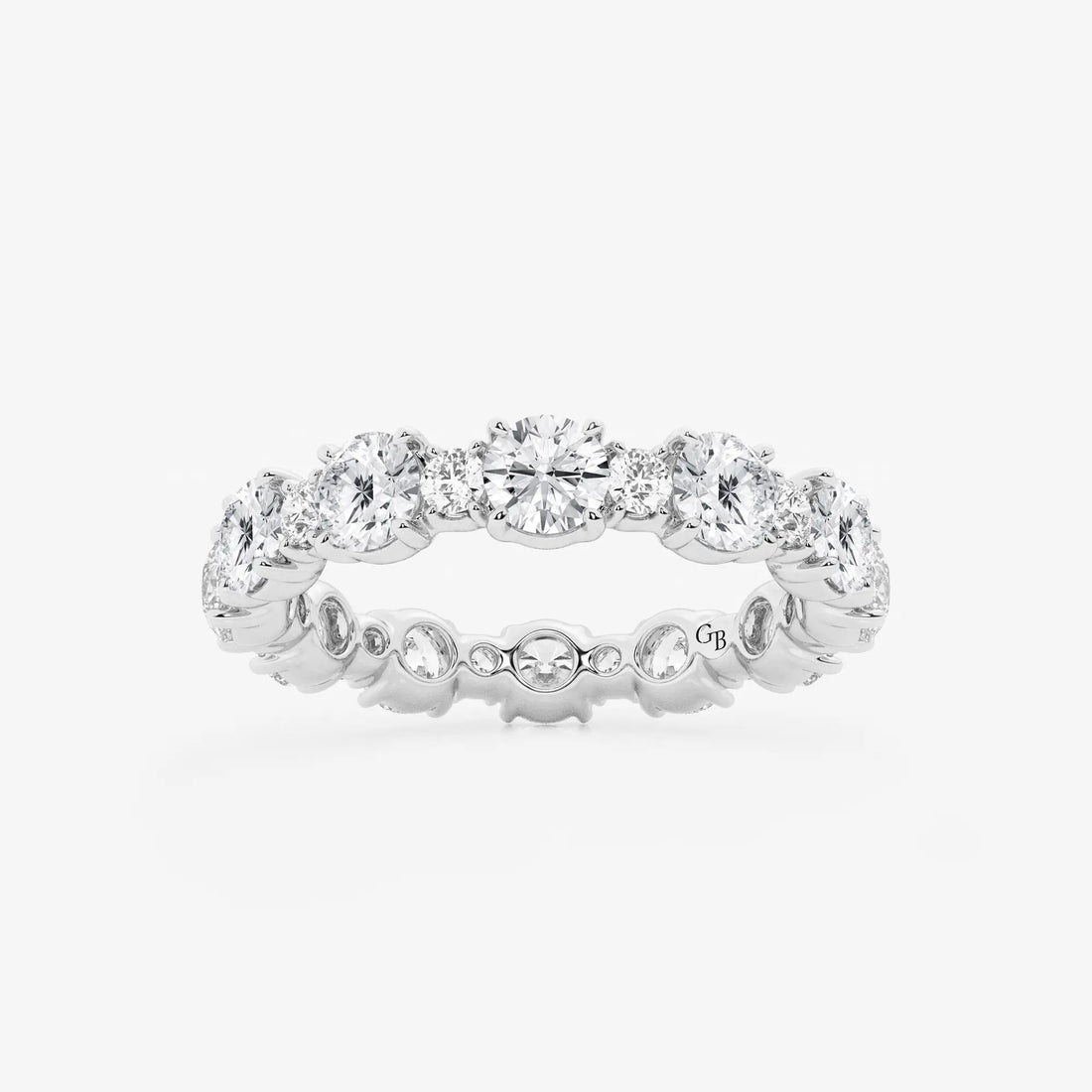 Lumivéra Round Lab-Grown Diamond Mixed Size Eternity Band