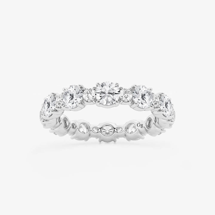 Lumivéra Round Lab-Grown Diamond Mixed Size Eternity Band