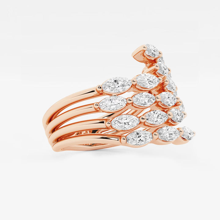 Veloura Marquise Lab-Grown Diamond East-West Open Band