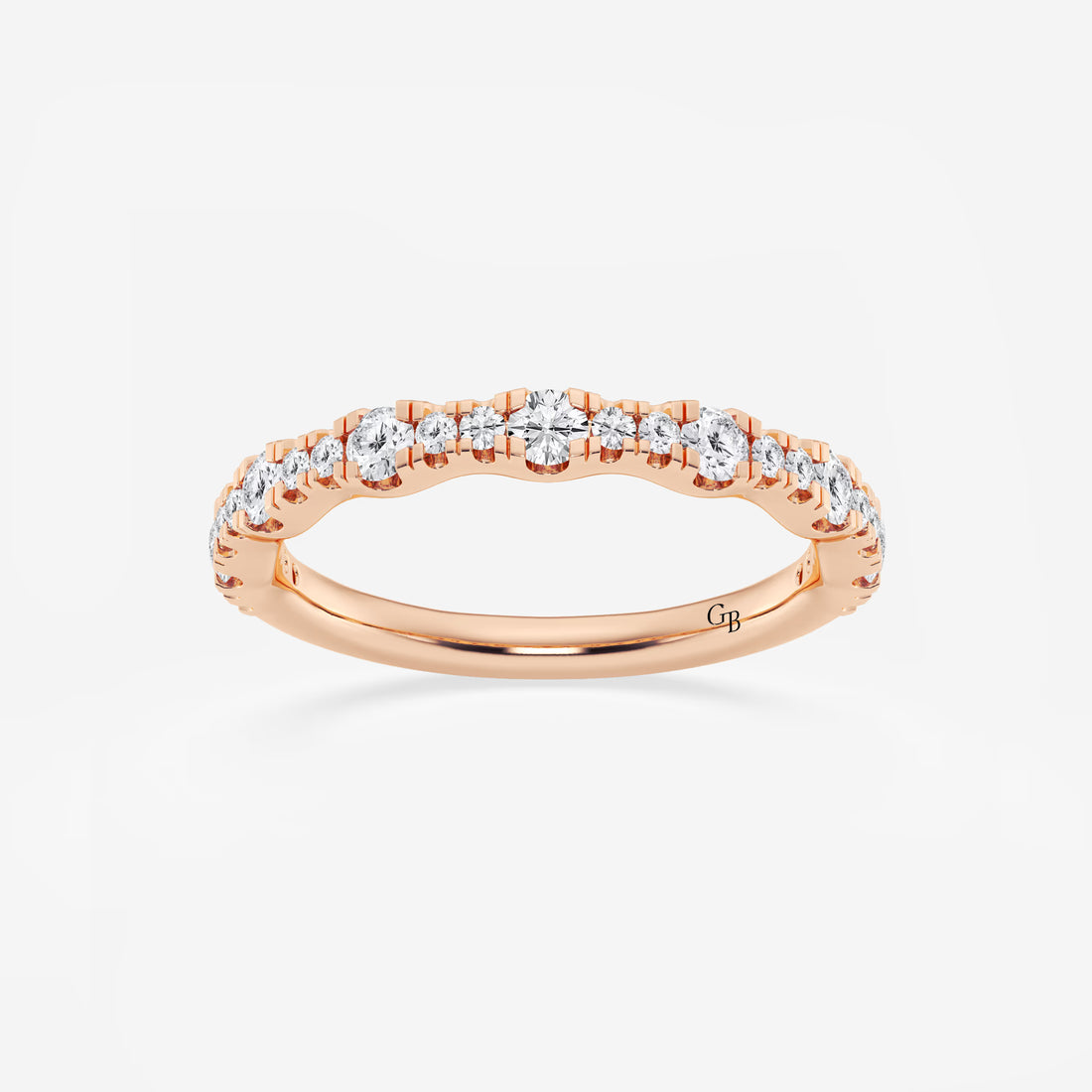 Luminar Round Lab-Grown Diamond Prong Set Wedding Band