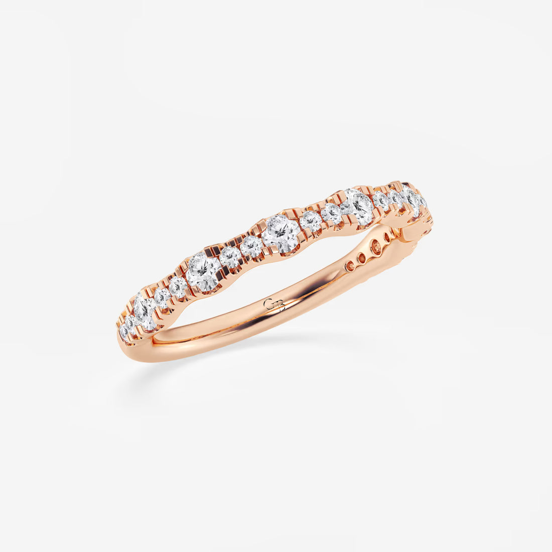 Luminar Round Lab-Grown Diamond Prong Set Wedding Band