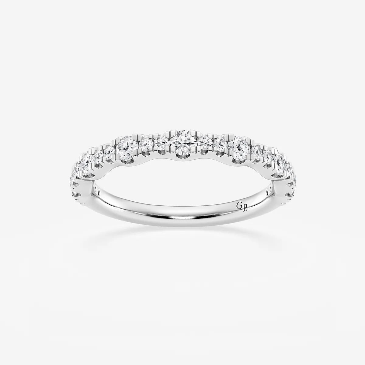 Luminar Round Lab-Grown Diamond Prong Set Wedding Band