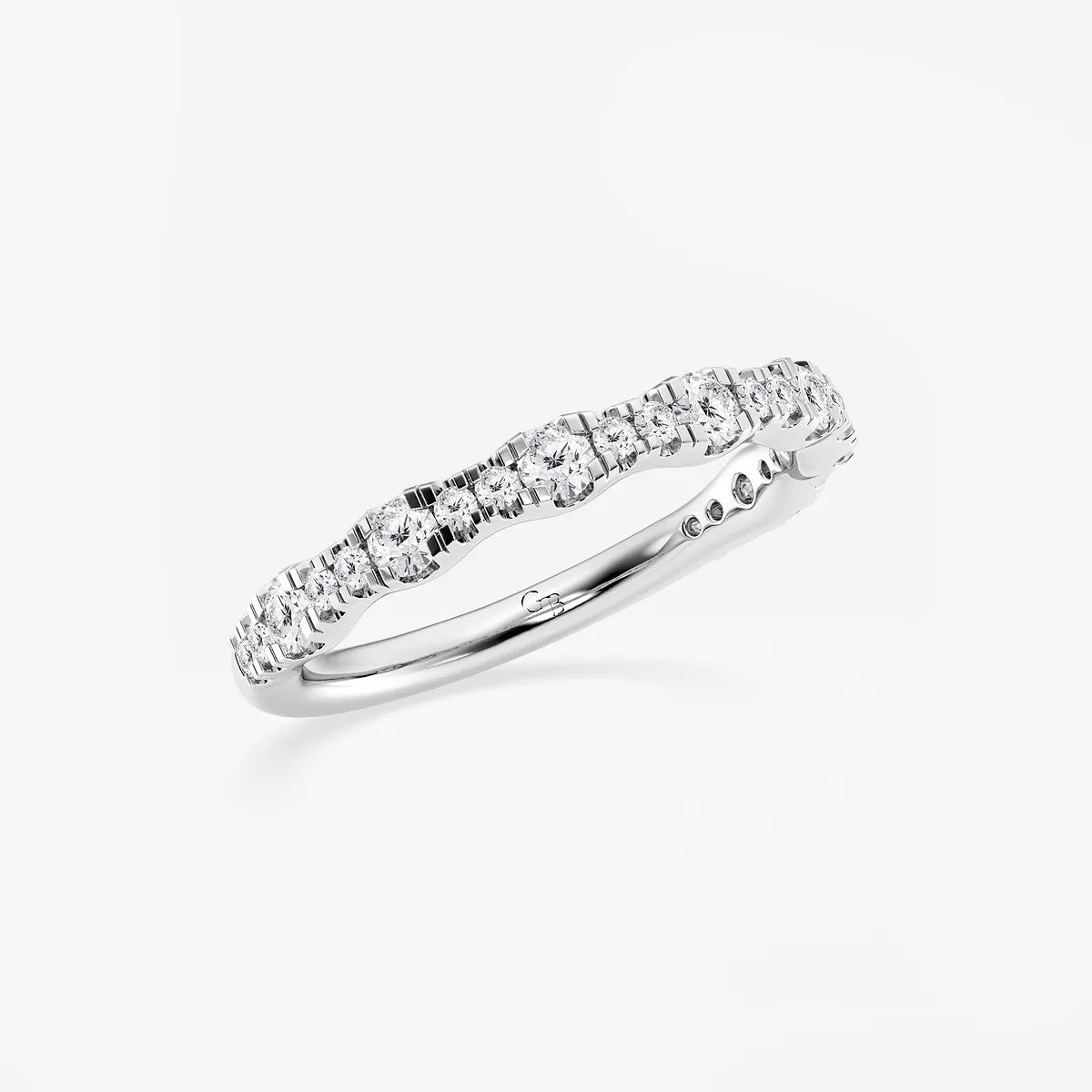 Luminar Round Lab-Grown Diamond Prong Set Wedding Band