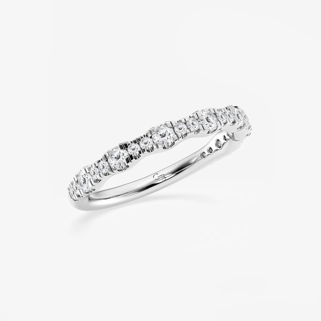 Luminar Round Lab-Grown Diamond Prong Set Wedding Band