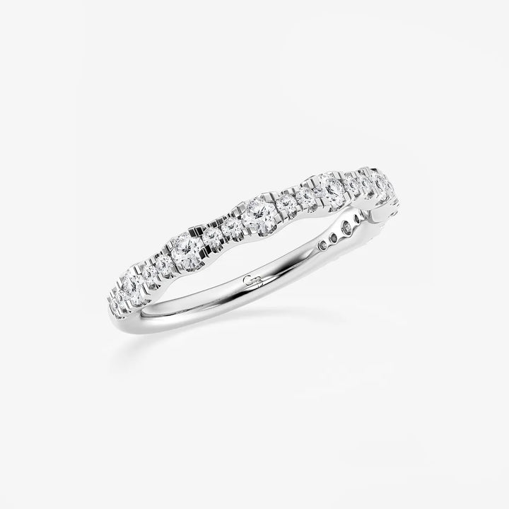 Luminar Round Lab-Grown Diamond Prong Set Wedding Band