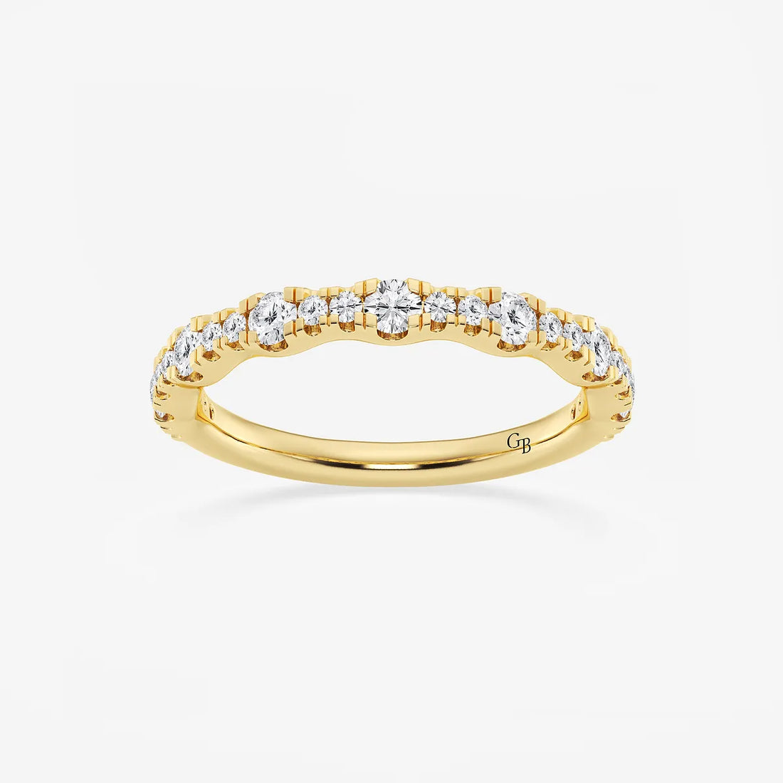 Luminar Round Lab-Grown Diamond Prong Set Wedding Band
