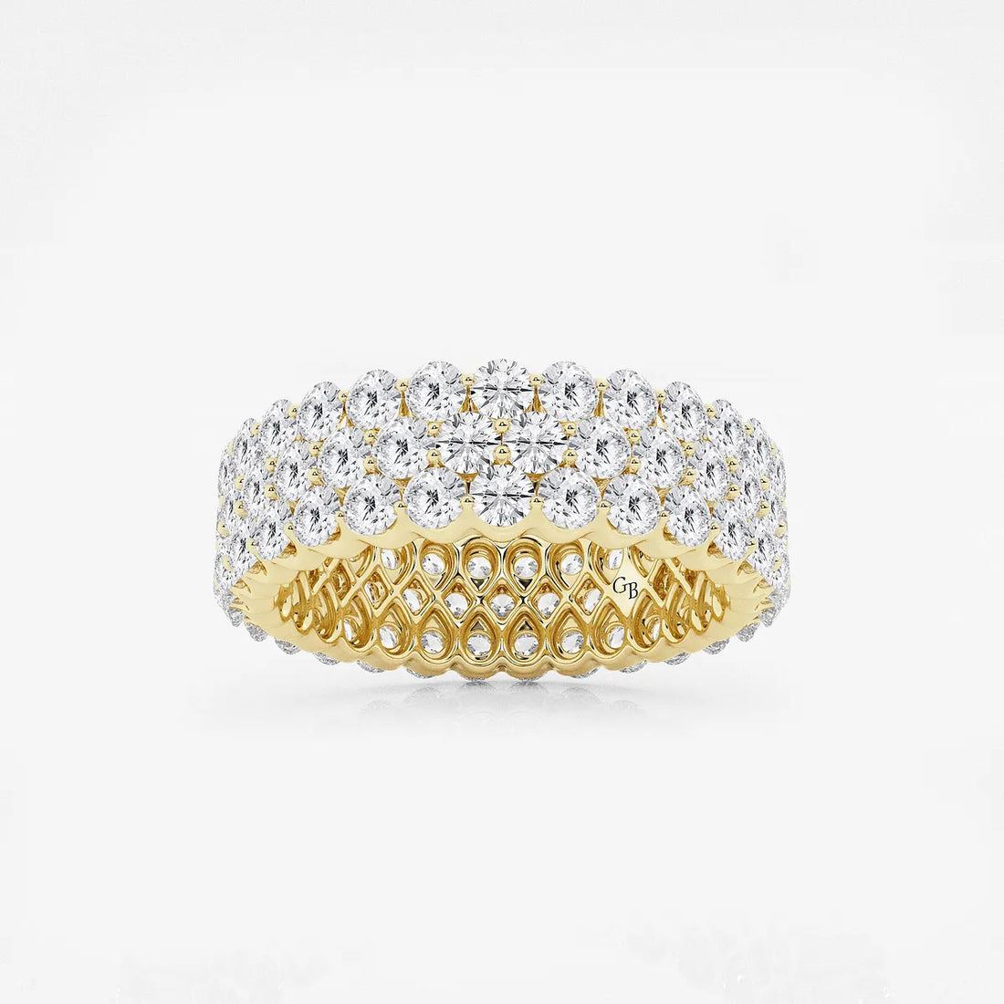 Trielle Luxe Multi-Row Round Lab-Grown Diamond Eternity Band