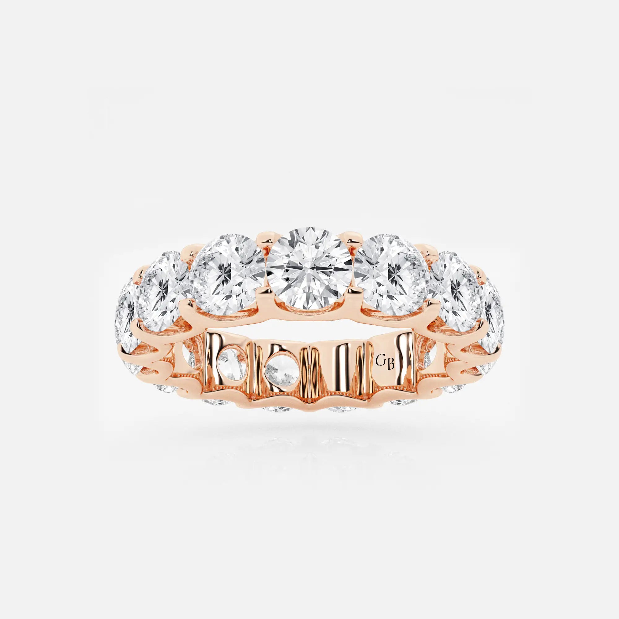 Aurielle U-Shaped Round Lab-Grown Diamond Eternity Band