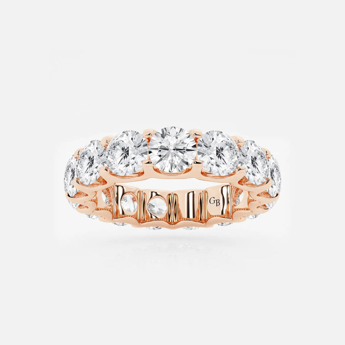 Aurielle U-Shaped Round Lab-Grown Diamond Eternity Band