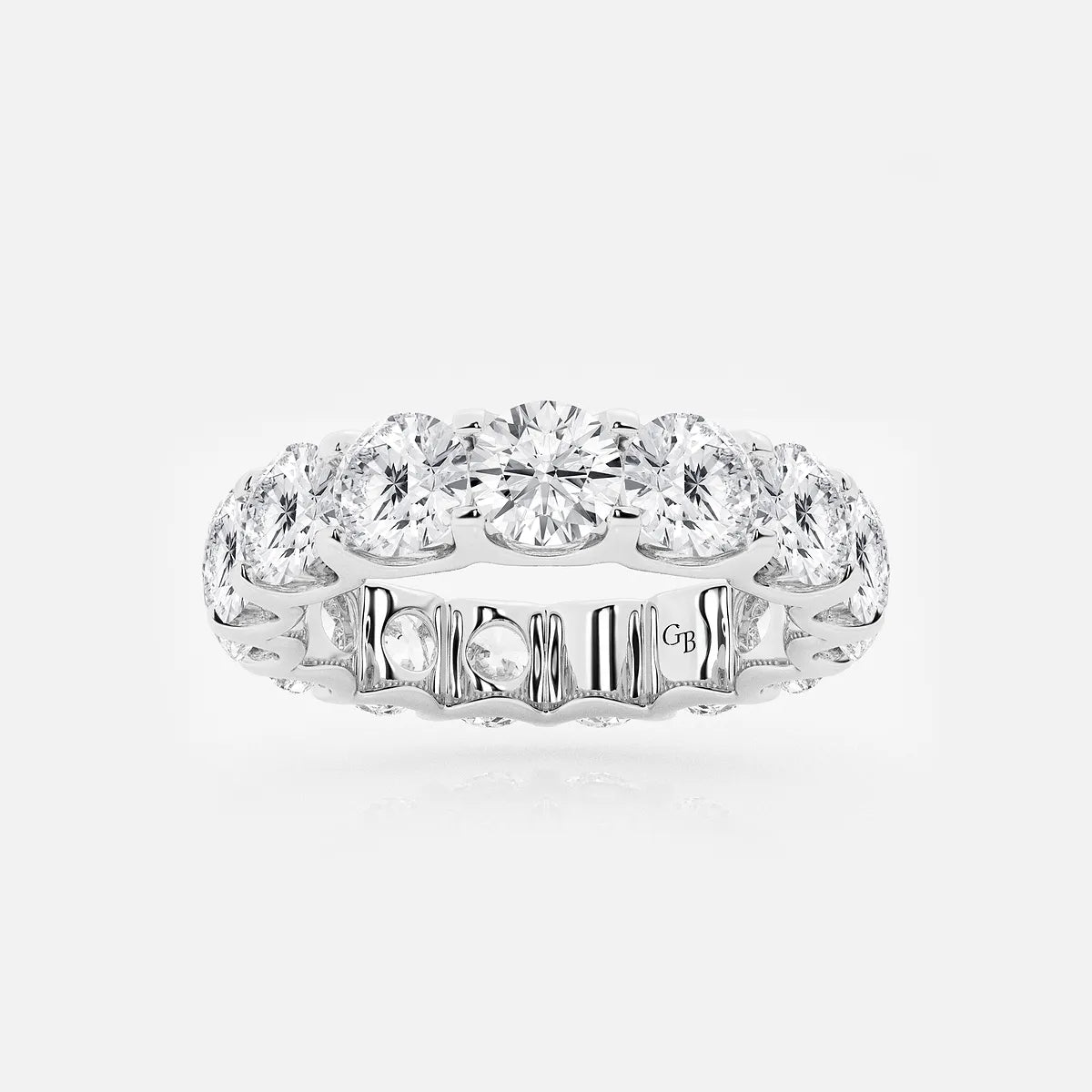 Aurielle U-Shaped Round Lab-Grown Diamond Eternity Band