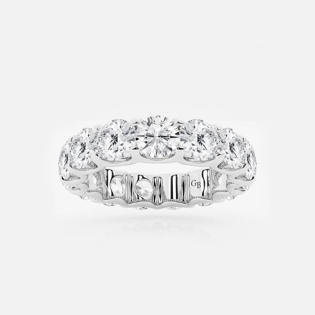 Aurielle U-Shaped Round Lab-Grown Diamond Eternity Band