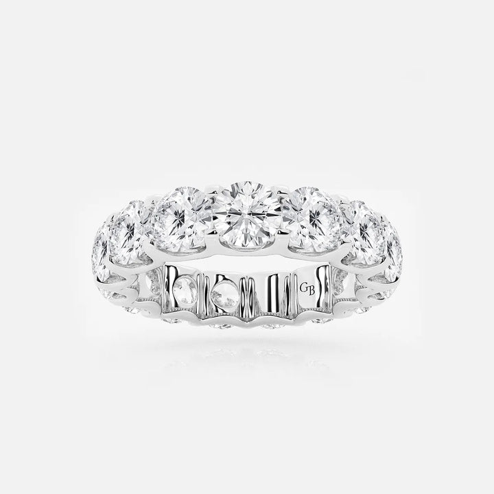 Aurielle U-Shaped Round Lab-Grown Diamond Eternity Band