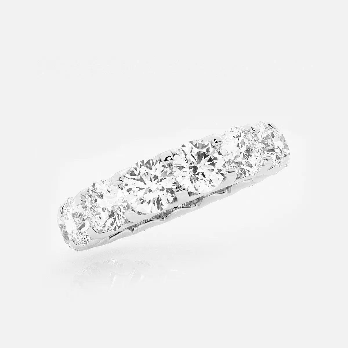 Aurielle U-Shaped Round Lab-Grown Diamond Eternity Band
