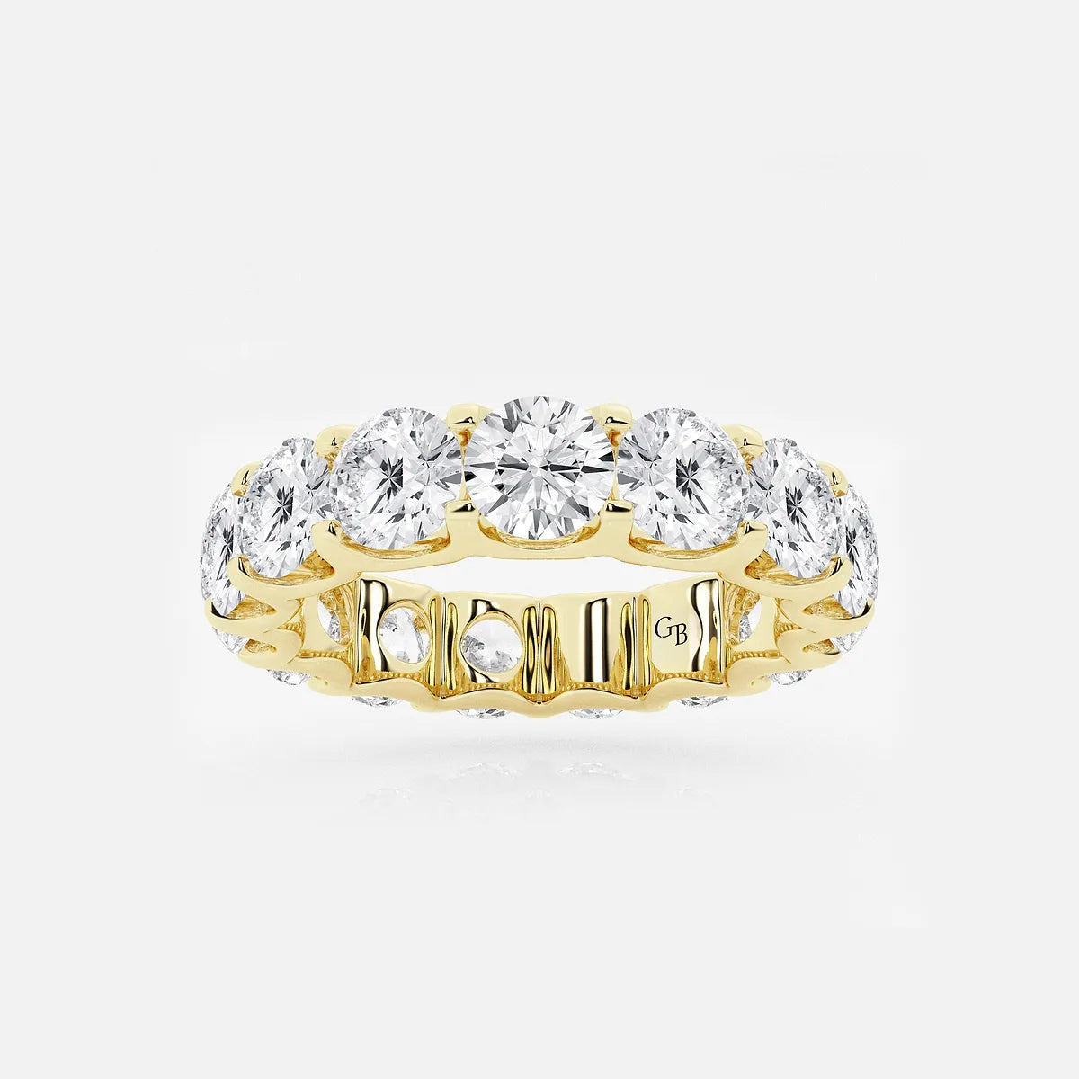 Aurielle U-Shaped Round Lab-Grown Diamond Eternity Band