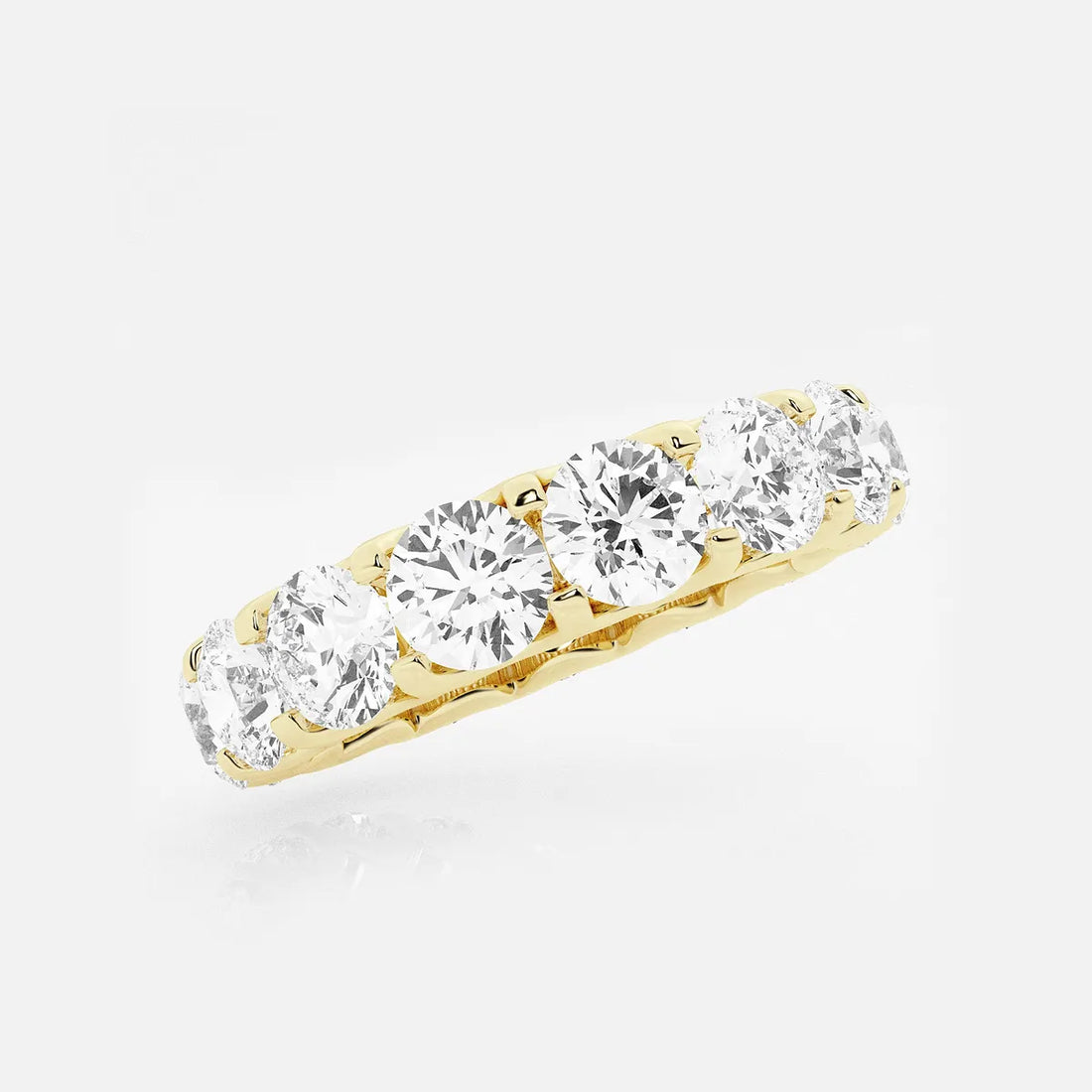 Aurielle U-Shaped Round Lab-Grown Diamond Eternity Band