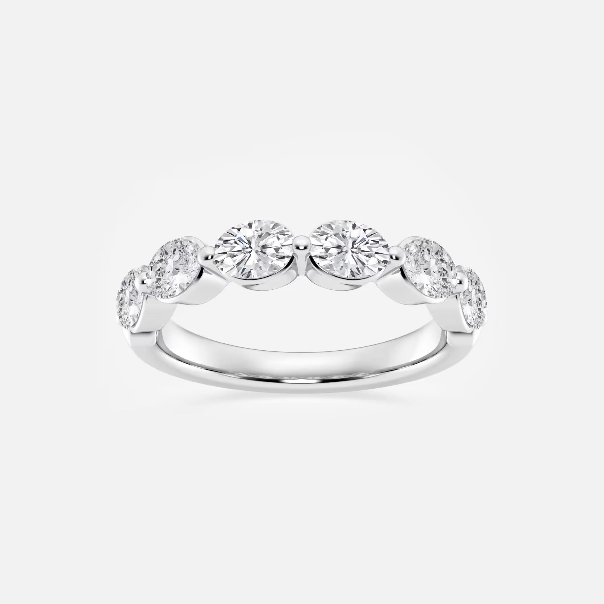 Aeralis Oval Lab-Grown Diamond Floating Anniversary Band