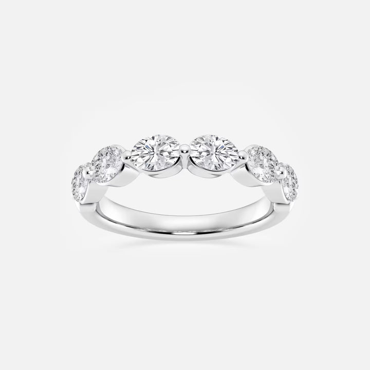 Aeralis Oval Lab-Grown Diamond Floating Anniversary Band