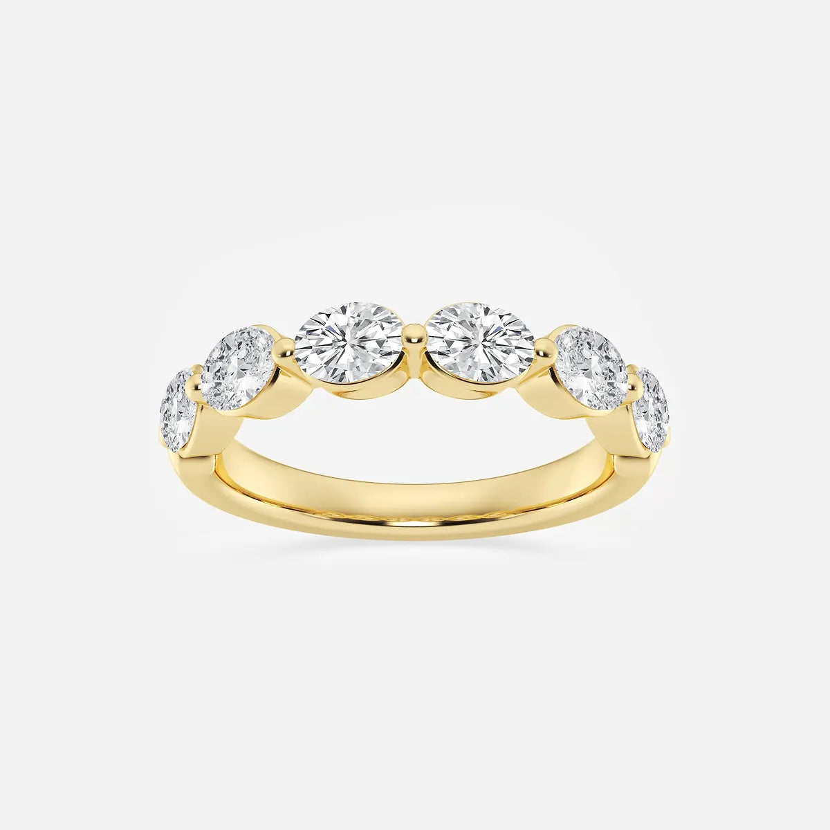 Aeralis Oval Lab-Grown Diamond Floating Anniversary Band