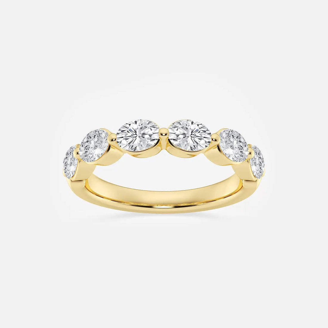 Aeralis Oval Lab-Grown Diamond Floating Anniversary Band