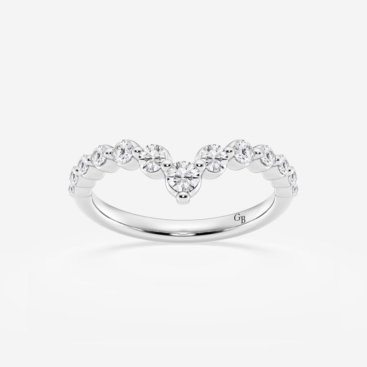 Aéris Curve Round Lab-Grown Diamond Floating Stackable Ring