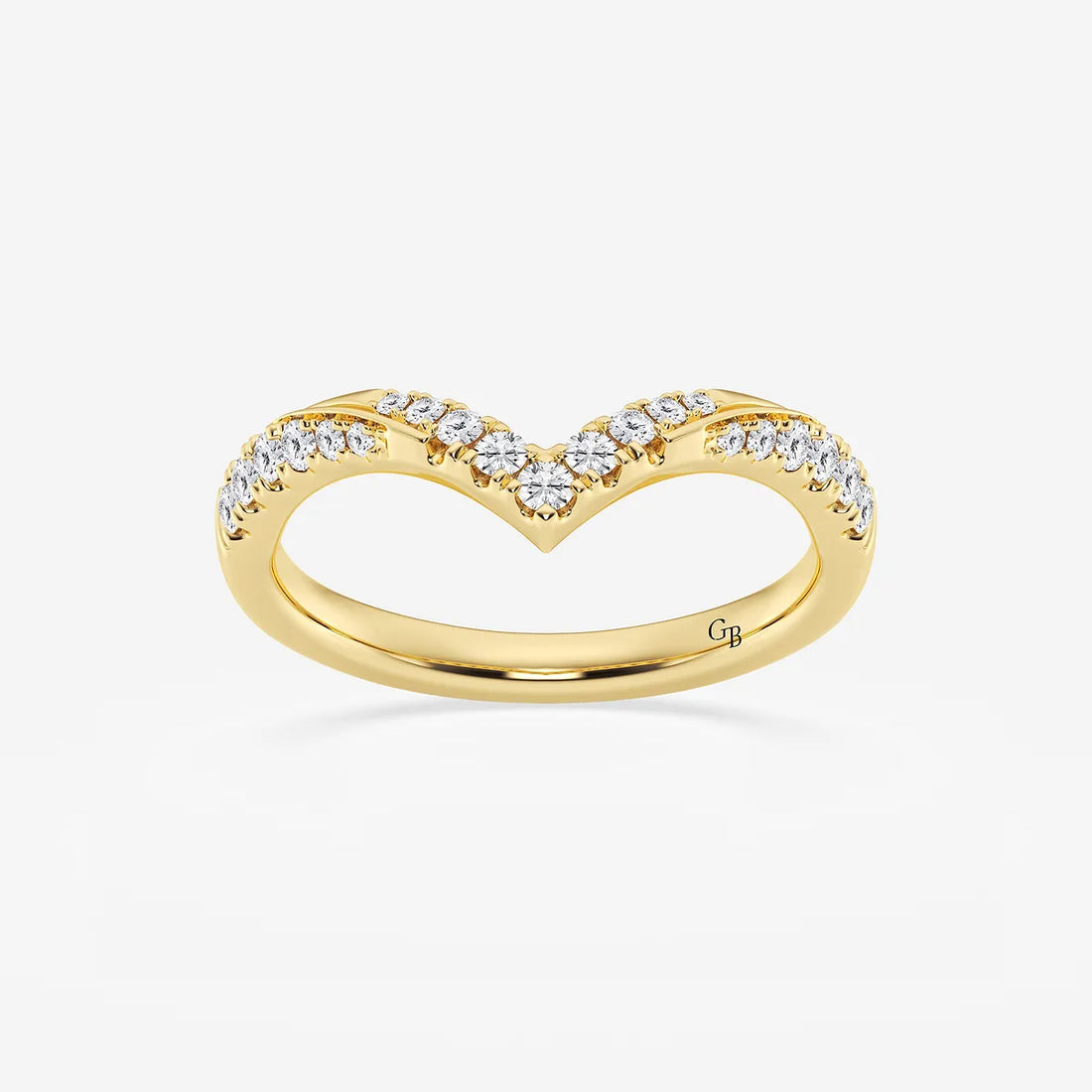 Rivéa Curve Round Lab-Grown Diamond Ribbon Stackable Ring