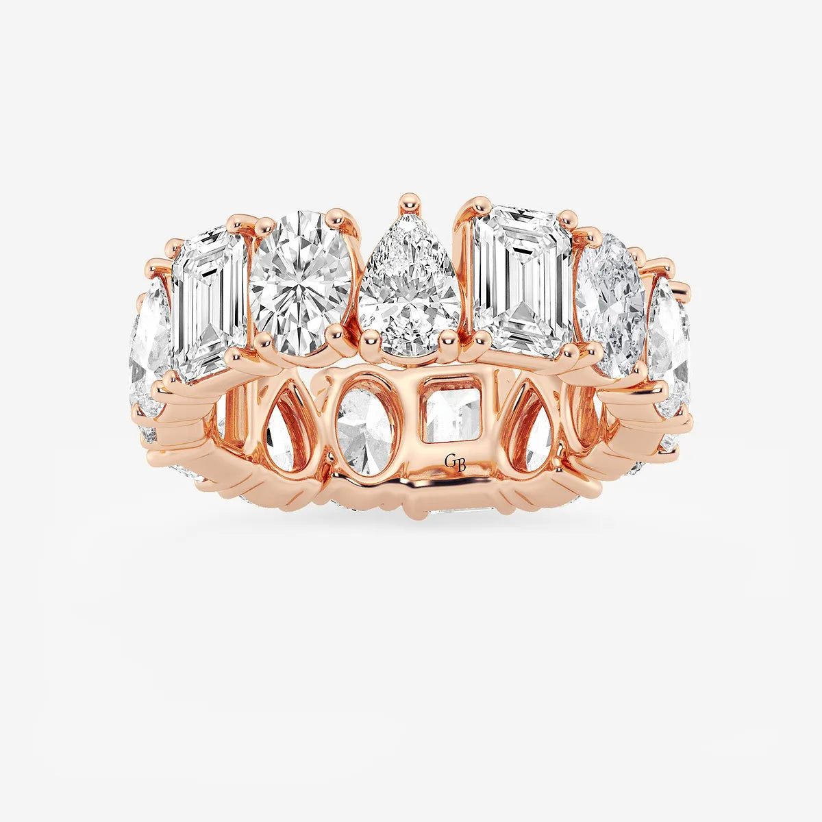 Trivera Luxe Multi-Shape Lab-Grown Diamond Eternity Band