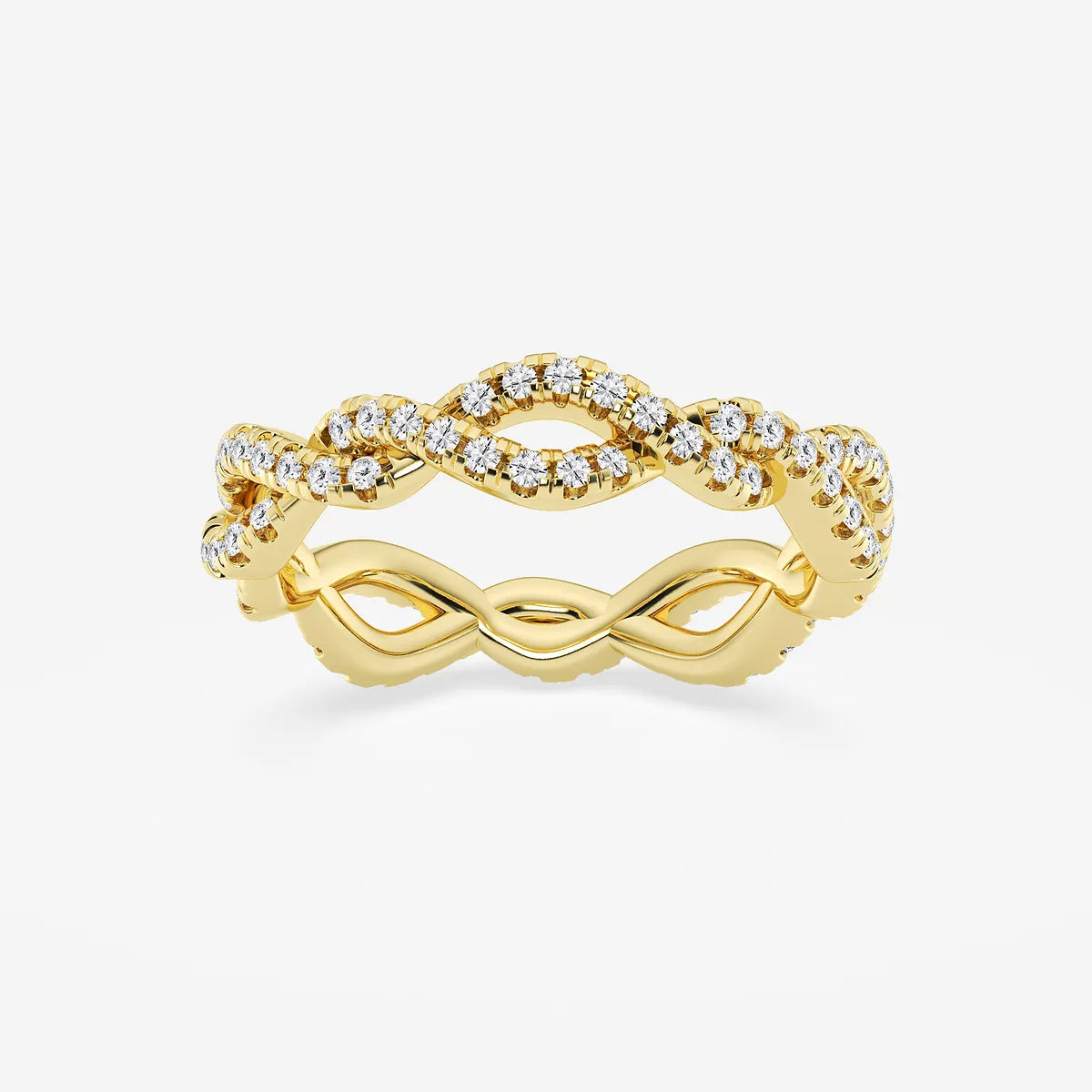 Infinéra Twist Round Lab-Grown Diamond Infinity Eternity Band